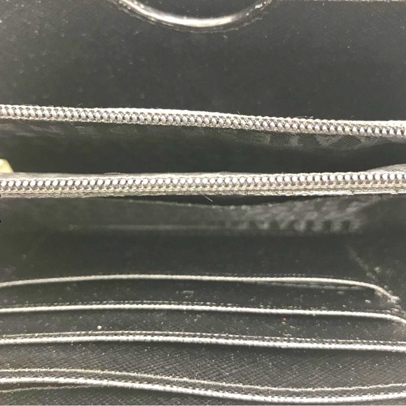 Kate Spade ♠️ color block wallet dusty pink & black 8”x4”seven’s leather - Picture 5 of 7